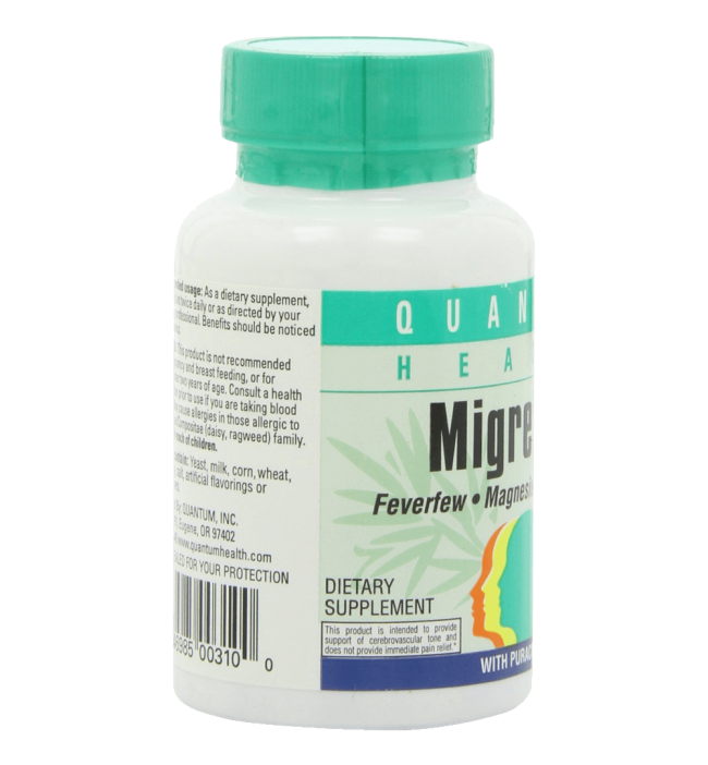 Quantum Migrelief 60 Tabs 1 Bottle