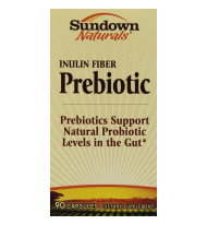 Sundown Naturals Inulin Fiber Prebiotic Mineral Supplement Capsules 90 Count