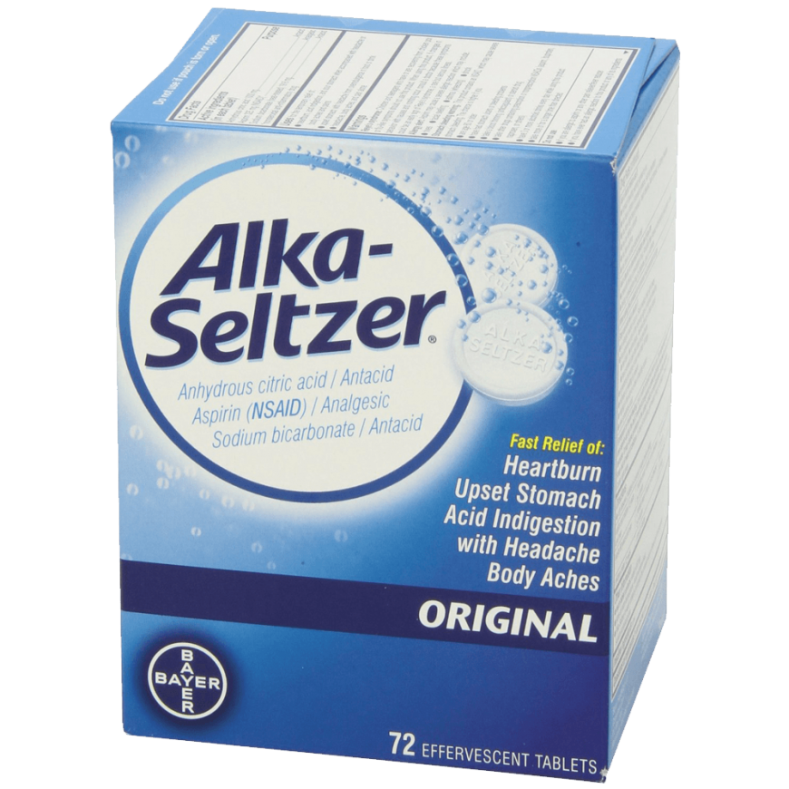 Alka-seltzer Original Effervescent Tablets 72-Count