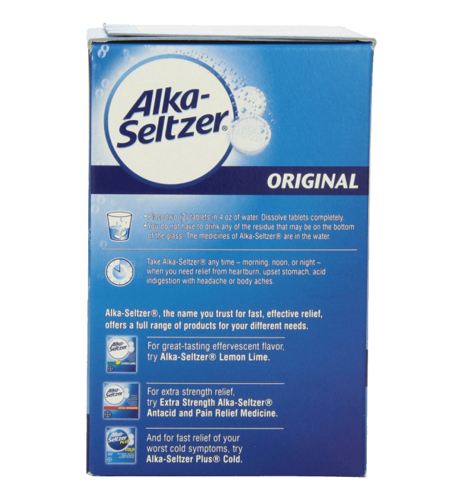Alka-seltzer Original Effervescent Tablets 72-Count