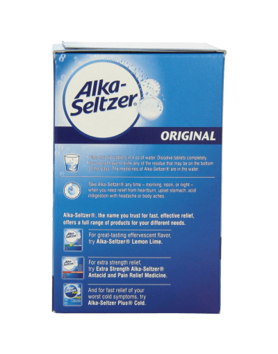 Alka-seltzer Original Effervescent Tablets 72-Count