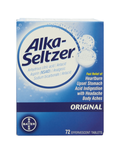 Alka-seltzer Original Effervescent Tablets 72-Count