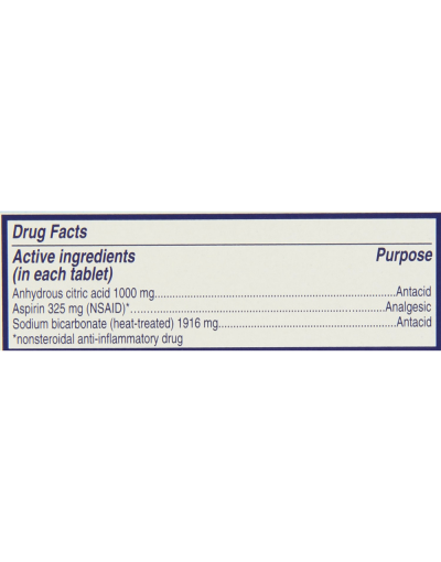 Alka-seltzer Original Effervescent Tablets 72-Count