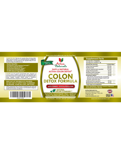 Best Colon Detox Formula - Advanced Colon Detox Supplement