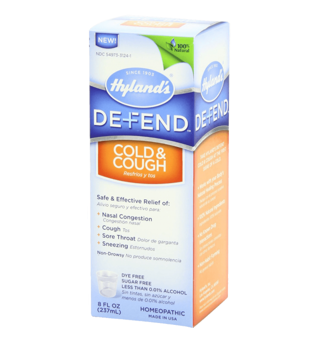 Hyland's Defend Cough and Cold 8 Ounce