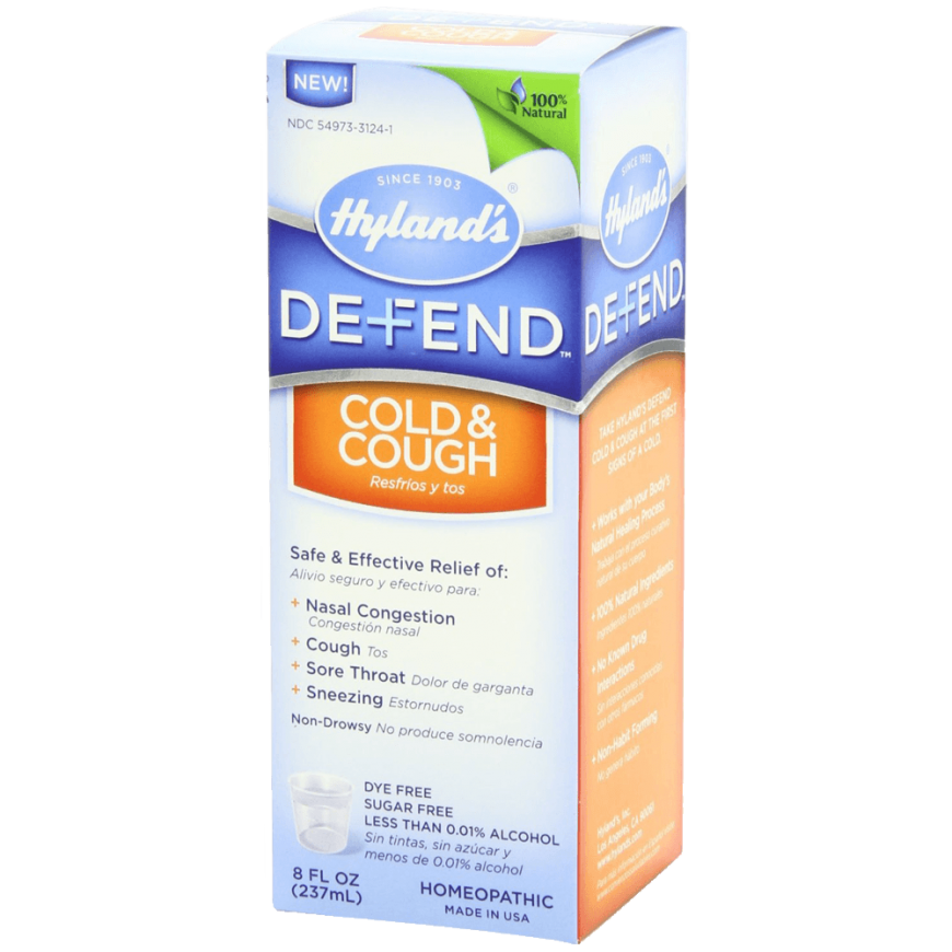Hyland's Defend Cough and Cold 8 Ounce
