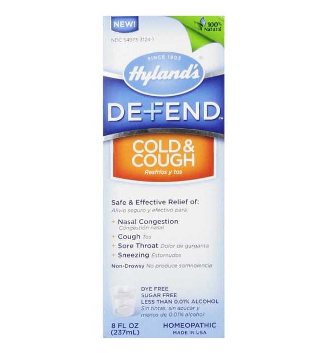 Hyland's Defend Cough and Cold 8 Ounce