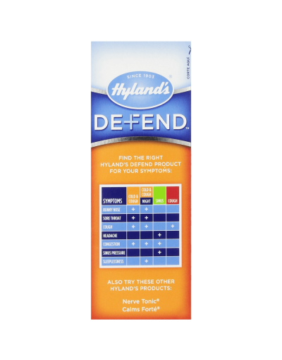 Hyland's Defend Cough and Cold 8 Ounce