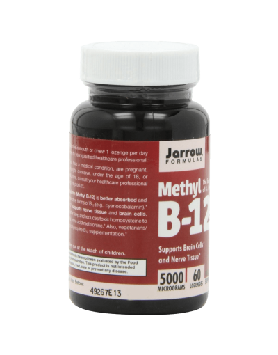 Jarrow Formulas Methylcobalamin (Methyl B12) 5000mcg 60 Lozenges