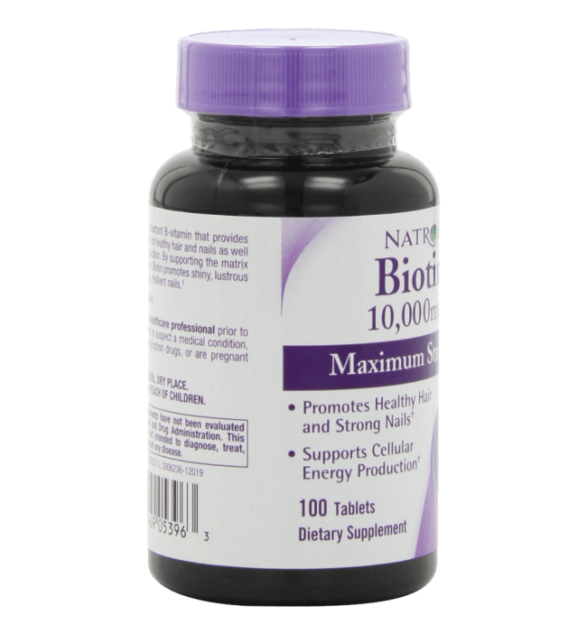 Natrol Biotin 10000 mcg Maximum Strength Tablets 100-Count